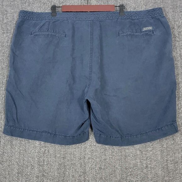 Polo Ralph Lauren Shorts Mens 3XB Big Blue 100% Linen Classic Fit Drawstring - Picture 7 of 11